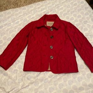 Burberry Quilted Jacket  Red size 4Y